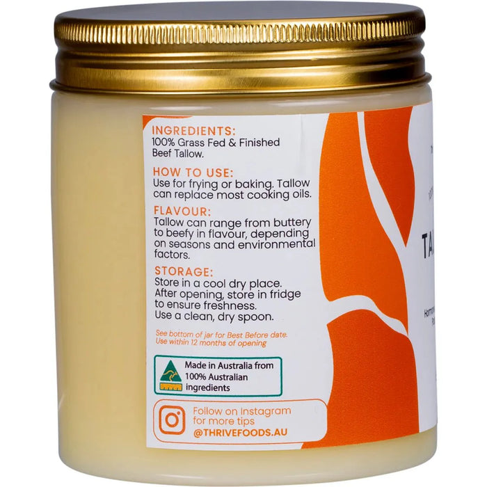 100% Grass Fed Tallow - 250ml - Carnivore Store