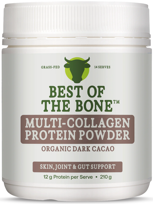 Multi-Collagen Protein Peptides - Raw Organic Cacao - 210g