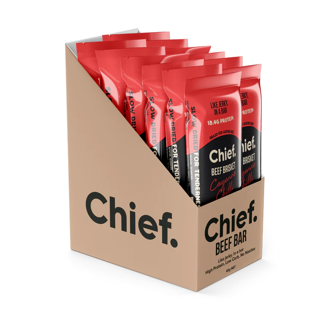 Beef Brisket Bar - Cayenne Chilli - Box of 12