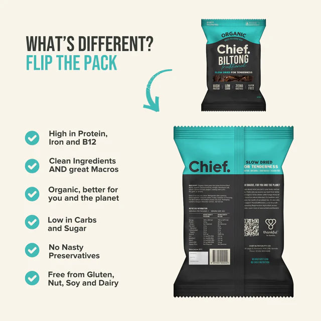 Traditional Beef Biltong 90g - 6 Pack