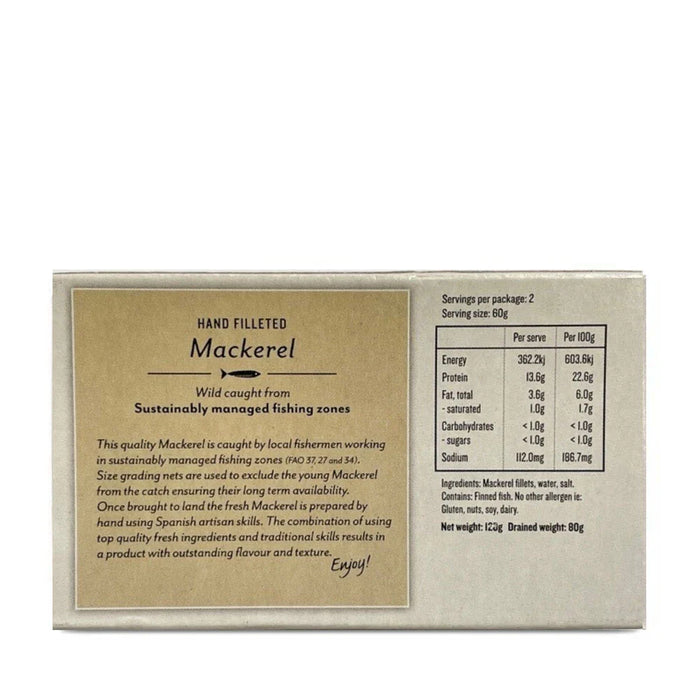 Spanish Mackerel in Brine - 120g Can x 10