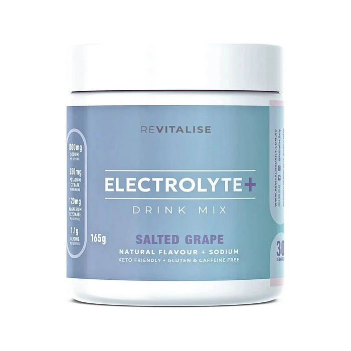 ReVitalise Electrolyte+ Drink - Salty Grape - 30 Serves - Carnivore Store