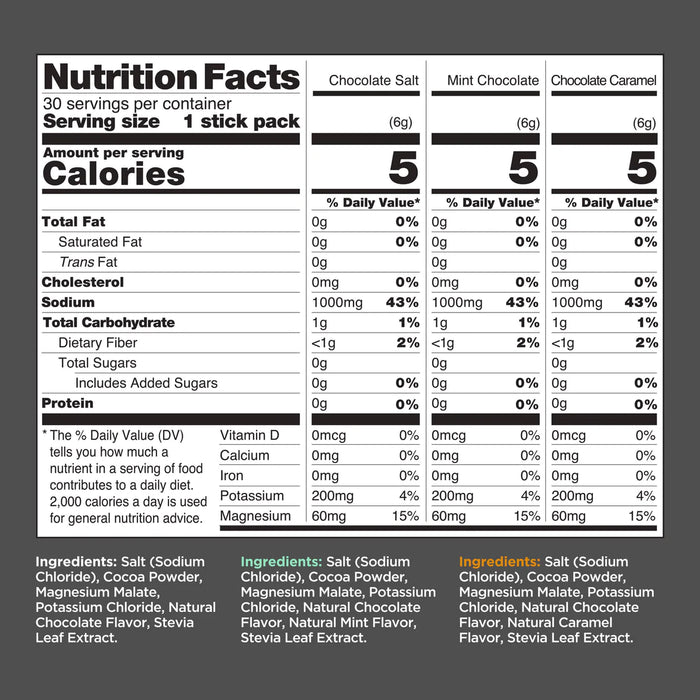 LMNT Chocolate Medley Electrolyte Mix - 30 Ct