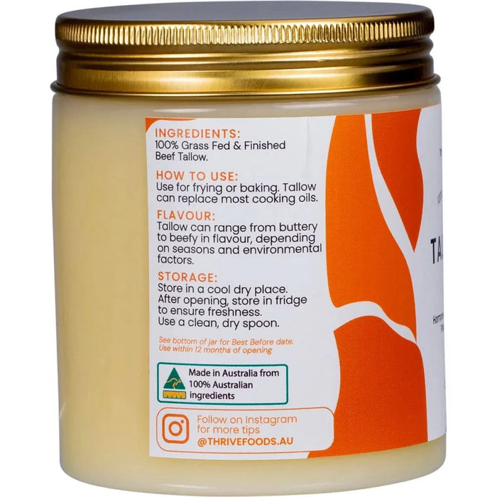 100% Grass Fed Tallow - 250ml - Thrive Tallow