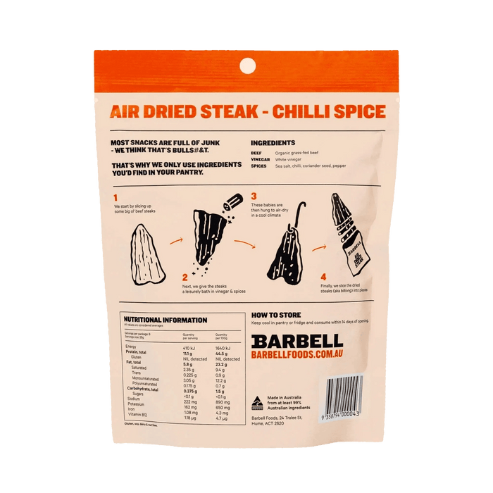 Air Dried Steak - Chilli - 200g x 6