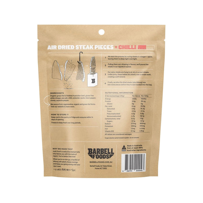 Air Dried Steak - Variety Pack - 6 x 200g - Barbell Foods