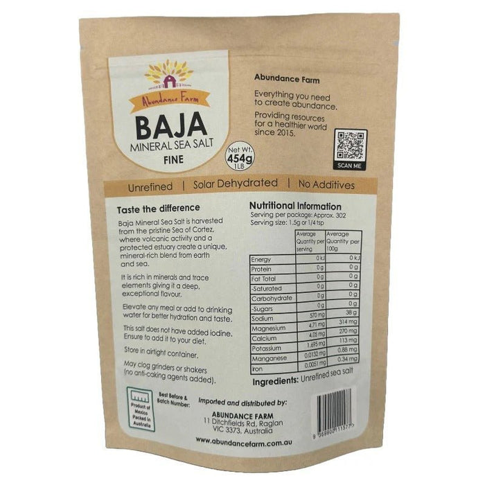 Baja Mineral Sea Salt - Fine - 454g