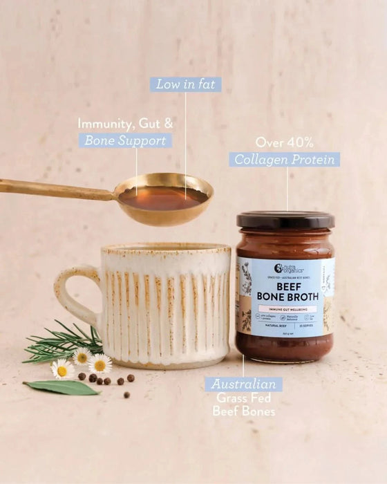 Beef Bone Broth Concentrate - Natural - 250g - Nutra Organics