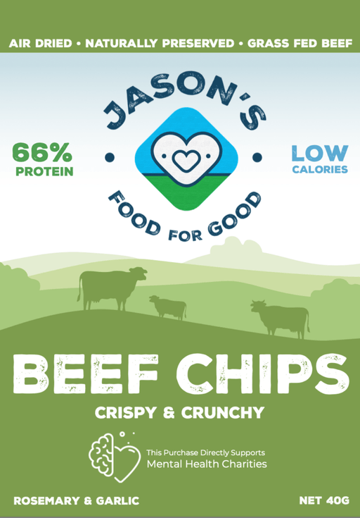 Beef Chips – Rosemary & Garlic - 40g - Carnivore Store