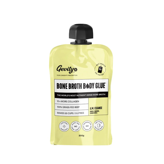 Bone Broth Body Glue - AM Cleanse - 200g Pouch - Carnivore Store