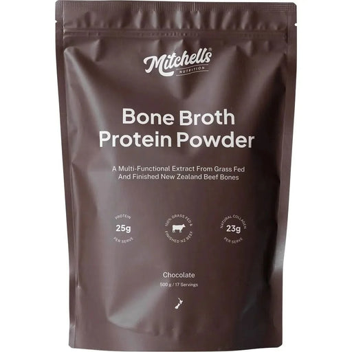 Bone Broth Protein Powder Chocolate - 500g - Mitchells Nutrition