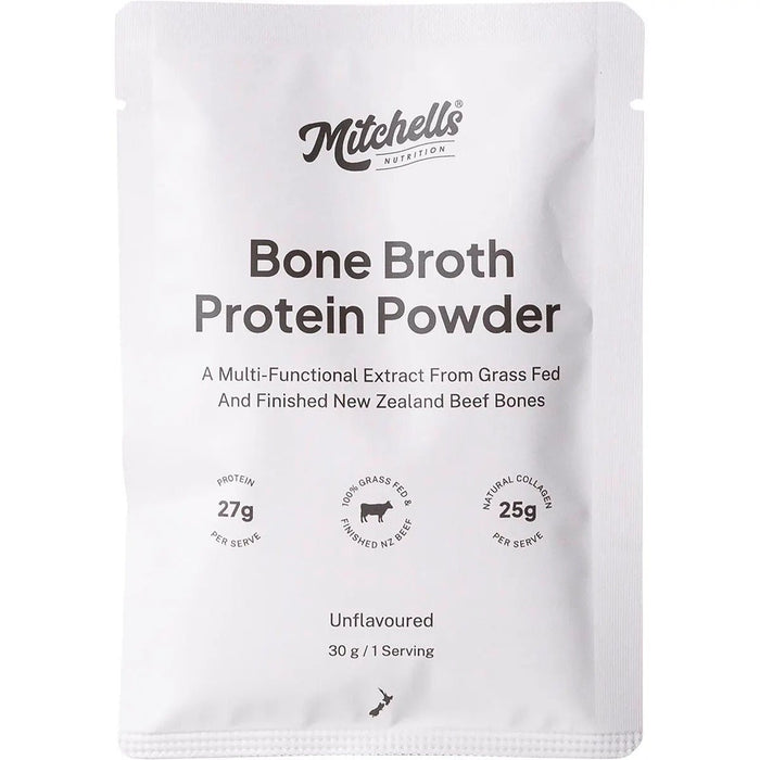 Bone Broth Protein Powder Unflavoured - 30g - Mitchells Nutrition