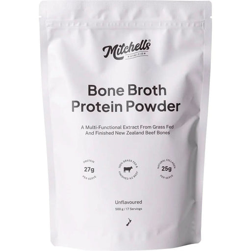 Bone Broth Protein Powder Unflavoured - 500g - Mitchells Nutrition