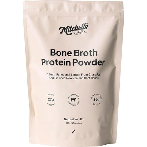 Bone Broth Protein Powder Vanilla - 500g - Mitchells Nutrition