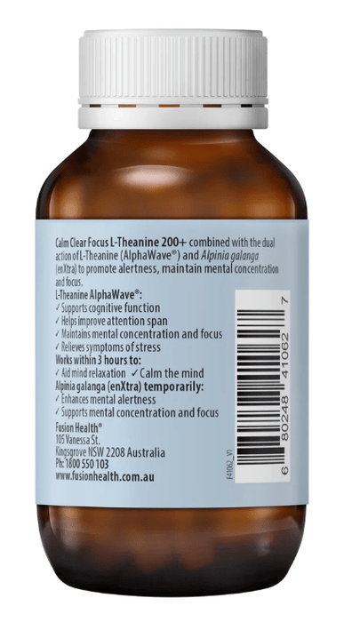 Calm Clear Focus L-Theanine 200+ - 30 Tablet