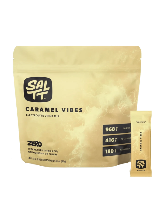 Caramel Vibes Electrolyte Drink Mix - 30 Sticks - SALTT