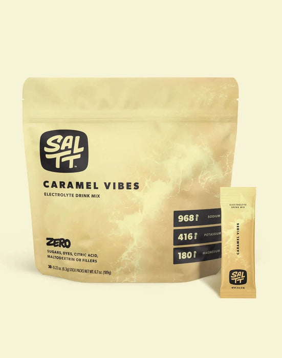 Caramel Vibes Electrolyte Drink Mix - 30 Sticks - SALTT