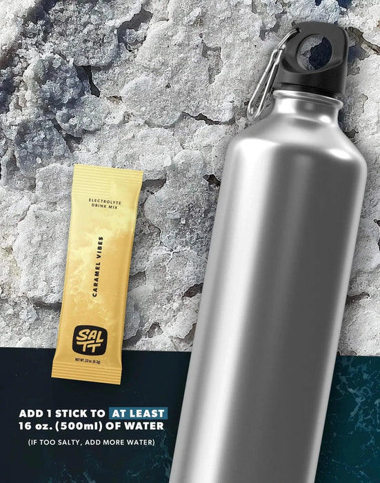 Caramel Vibes Electrolyte Drink Mix - 30 Sticks - SALTT