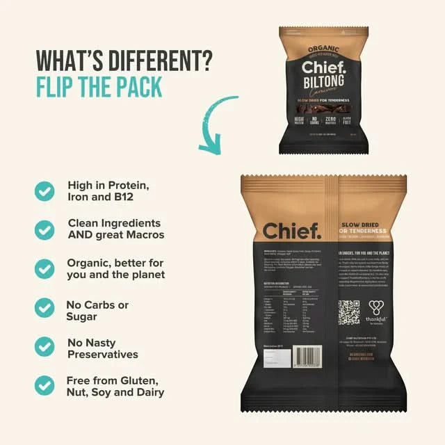 Carnivore Biltong 90g - 6 Pack - Chief
