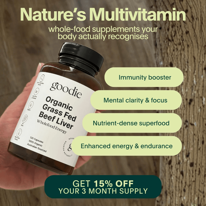 Certified Organic Grass Fed Beef Liver Capsules - 120 Capsules