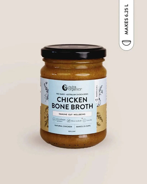 Chicken Bone Broth Concentrate - Natural - 250g - Best Before 07 Jan 2026 - Nutra Organics