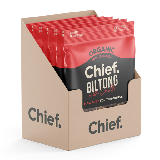 Chilli Beef Biltong 90g - 6 Pack - Chief