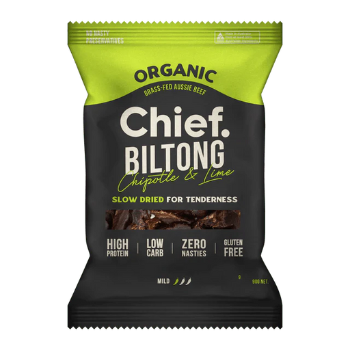 Chipotle & Lime Beef Biltong - 90g - Yo Keto