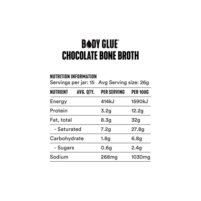 Chocolate Bone Broth - 390g - Gevity Rx