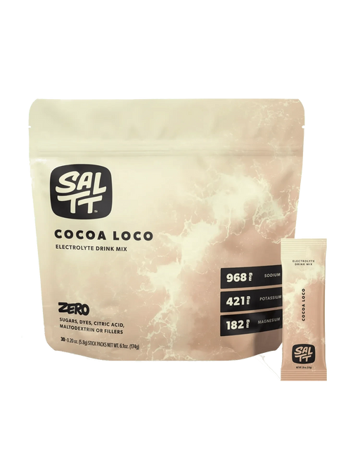 Cocoa Loco Electrolyte Drink Mix - 30 Sticks - SALTT