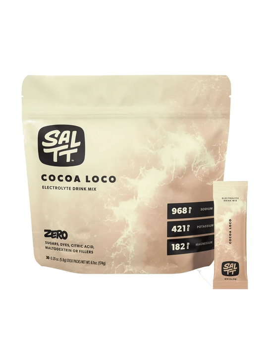 Cocoa Loco Electrolyte Drink Mix - 30 Sticks - SALTT