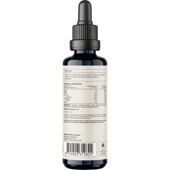 Cordyceps 2:1 Mushroom Liquid Extract - 60ml
