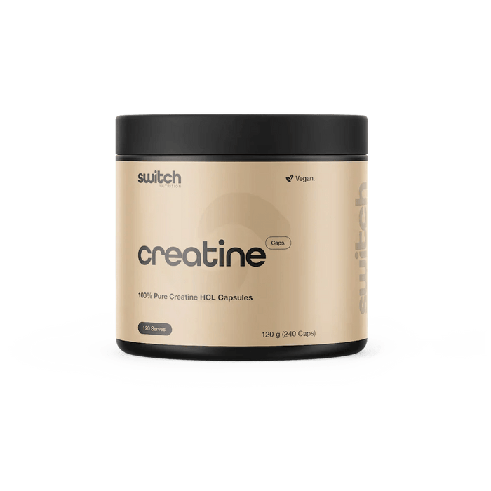 Creatine 100% Pure HCL - 240 Caps - Switch Nutrition