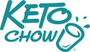 Keto Chow logo in teal color featuring stylized text and a drink cup icon for Fasting Drops - 24ml - Best Before 28 Feb 2026