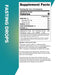 Supplement facts label for Fasting Drops - 24ml - Best Before 28 Feb 2026 by Keto Chow showing electrolyte content per 1ml serving.