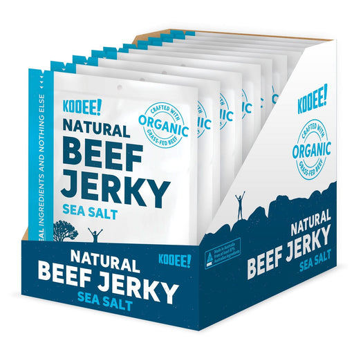 Grass Fed Beef Jerky - Sea Salt x 10 - KOOEE!