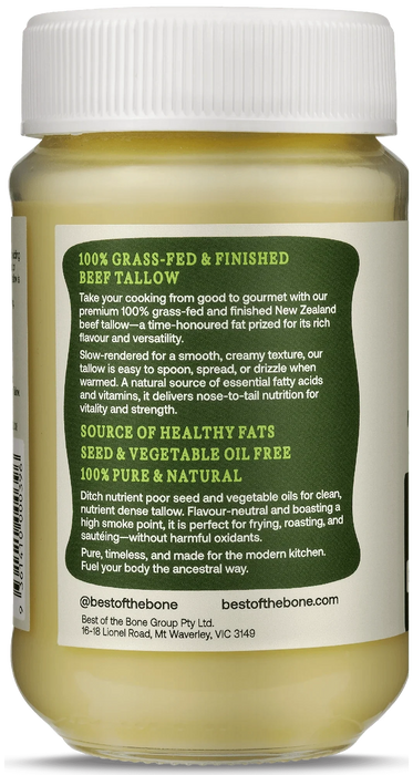 Grass Fed & Finished Beef Tallow - 320g - Best Of The Bone