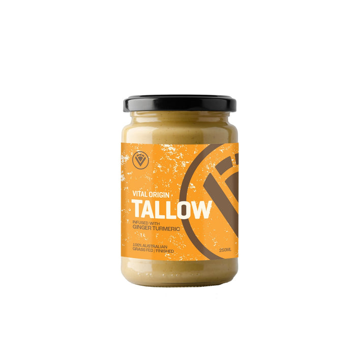 Grass Fed & Finished Tallow - Ginger Tumeric - 250ml - Yo Keto