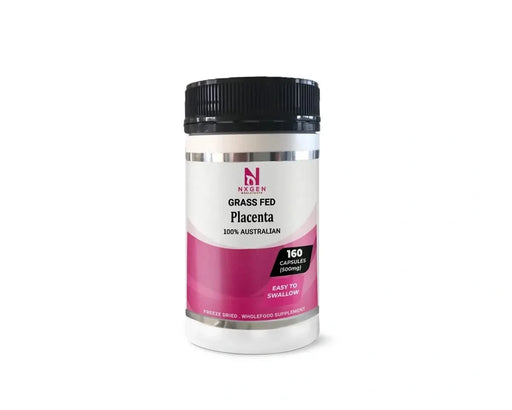 Grass Fed Placenta 500mg 160 Capsules - NXGEN Wholefoods