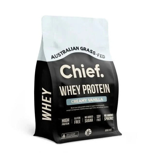 Grass - fed Whey Protein Powder - Creamy Vanilla - 900g - Chief