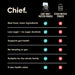 Comparison chart showing Chief Grass-fed Whey Protein Powder - Creamy Vanilla - 900g benefits versus other protein powders