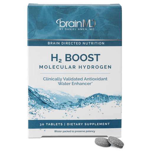 H2 Boost Molecular Hydrogen - 80 mg - 30 Tablets - BrainMD