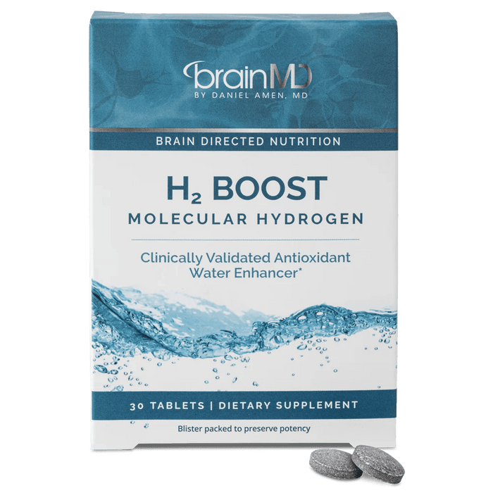 H2 Boost Molecular Hydrogen - 80 mg - 30 Tablets - BrainMD