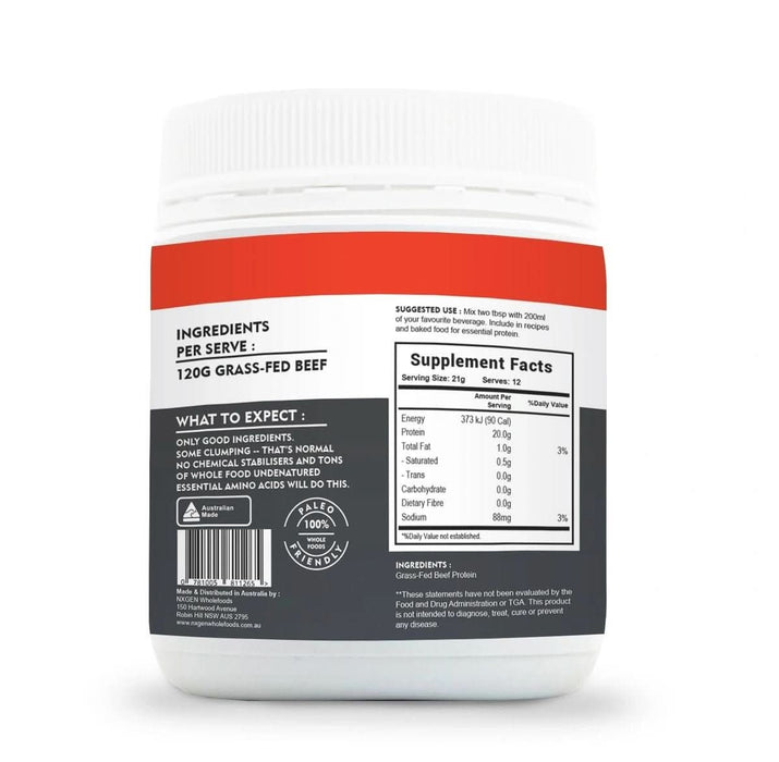 Hydro Beef Isolate Protein - Australian Grass Fed - 252g - NXGEN Wholefoods