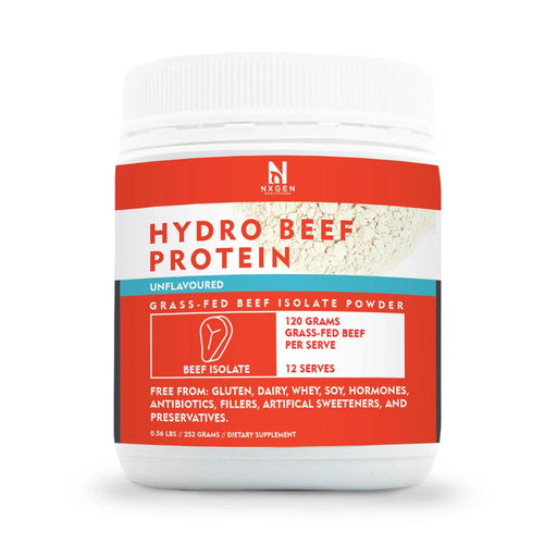 Hydro Beef Isolate Protein - Australian Grass Fed - 252g - NXGEN Wholefoods