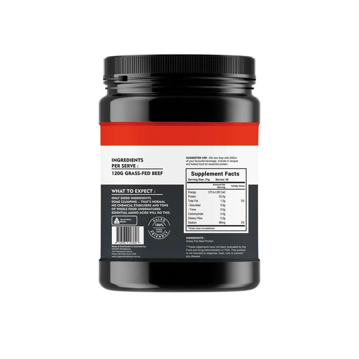 Hydro Beef Isolate Protein - Australian Grass Fed - 630g - NXGEN Wholefoods