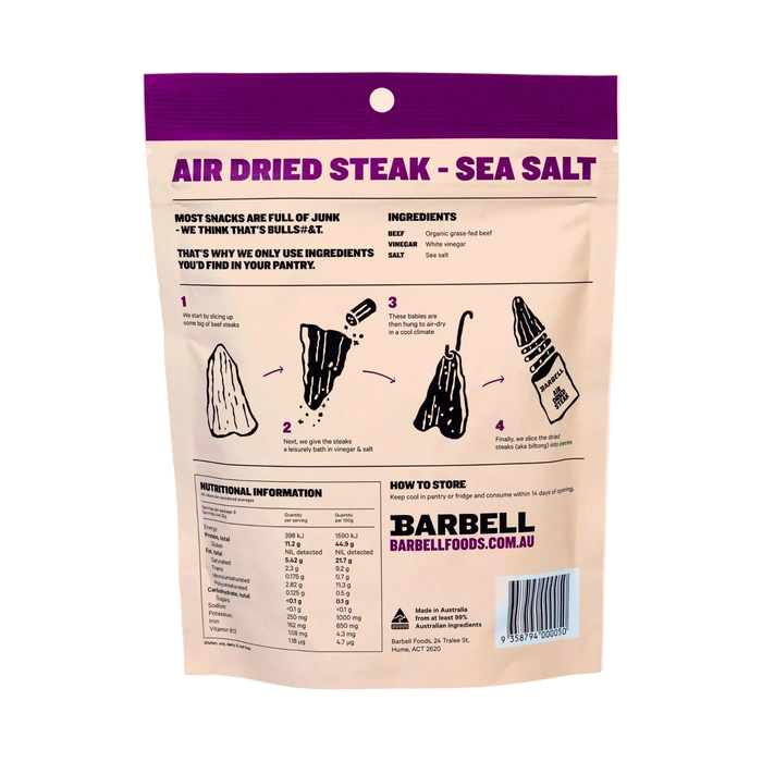 Air Dried Steak - Sea Salt - 200g