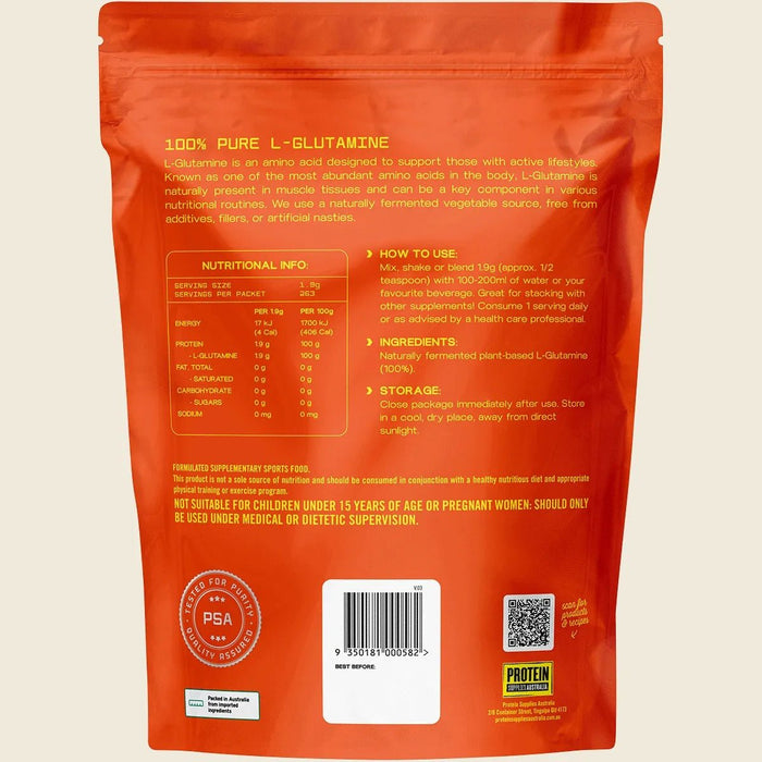 L - Glutamine - Pure - 500g - Yo Keto