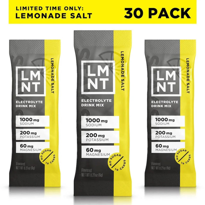 LMNT Lemonade Salt Electrolyte Mix - 30 Ct - LMNT