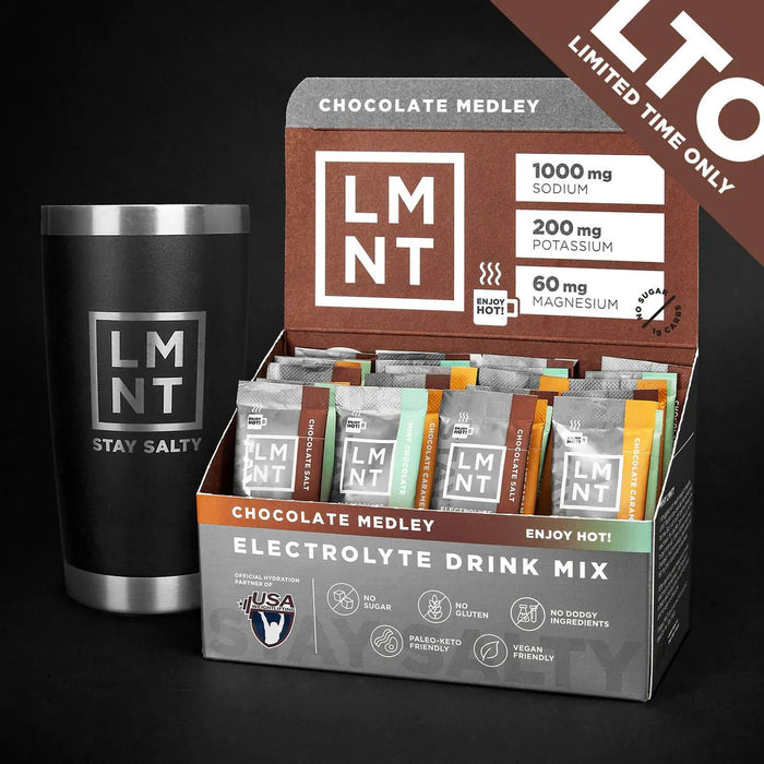 LMNT RECHARGE - Chocolate Medley Electrolyte Mix - Yo Keto