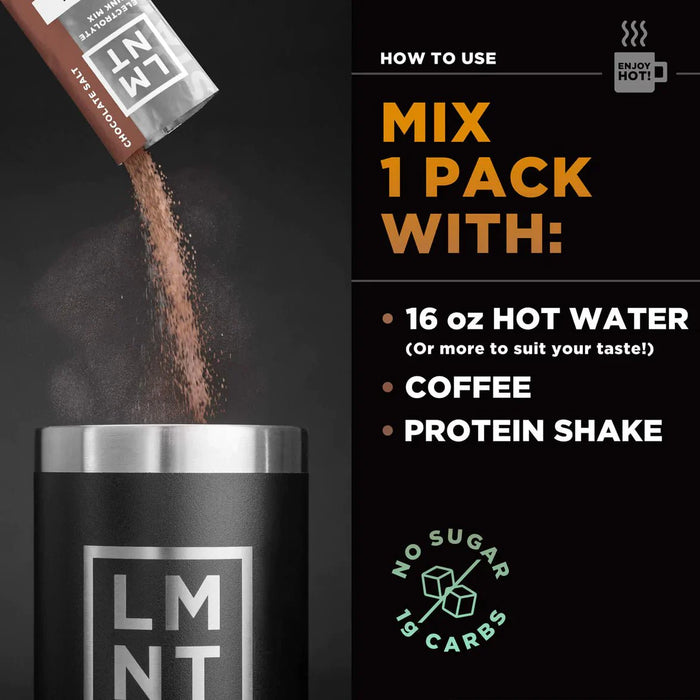 LMNT RECHARGE - Chocolate Medley Electrolyte Mix - Yo Keto